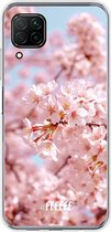 Huawei P40 Lite Hoesje Transparant TPU Case - Cherry Blossom #ffffff