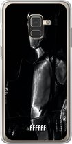 Samsung Galaxy A8 (2018) Hoesje Transparant TPU Case - Plate Armour #ffffff