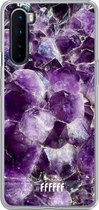 OnePlus Nord Hoesje Transparant TPU Case - Purple Geode #ffffff