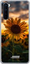 OnePlus Nord Hoesje Transparant TPU Case - Sunset Sunflower #ffffff