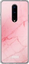 OnePlus 8 Hoesje Transparant TPU Case - Coral Marble #ffffff