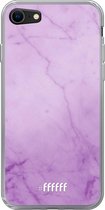 6F hoesje - geschikt voor iPhone 8 - Transparant TPU Case - Lilac Marble #ffffff