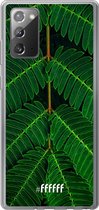 Samsung Galaxy Note 20 Hoesje Transparant TPU Case - Symmetric Plants #ffffff