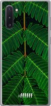 Samsung Galaxy Note 10 Hoesje Transparant TPU Case - Symmetric Plants #ffffff