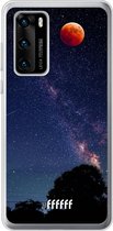 Huawei P40 Hoesje Transparant TPU Case - Full Moon #ffffff