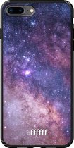 iPhone 7 Plus Hoesje TPU Case - Galaxy Stars #ffffff