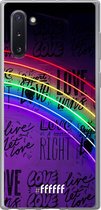 Samsung Galaxy Note 10 Hoesje Transparant TPU Case - Love is Love #ffffff