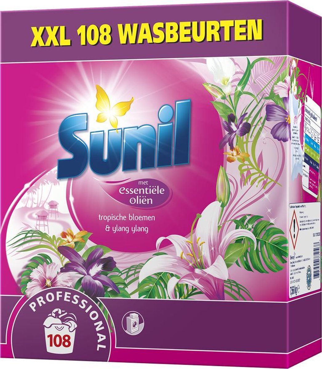 Sunil wasmiddel Tropische Bloem & Ylang Ylang 108wb