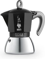 Bialetti New-Moka-Induction - Koffiemaker - Zwart - Voor 6 Kopjes en Yourkitchen E-kookboek