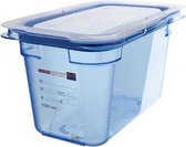 Gnbox Blauw  Gn1-4 H150mm 4.3l-dekselairtight-bpa Free