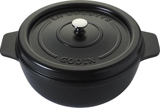 Cocotte en Fonte Godin - Ronde - 27 cm - 4L5 - Noir | bol.com