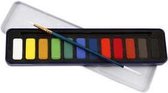 Aquarelverf set - afm 12x30 mm - Colortime - 12 kleur