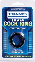 Titan Cock Ring Black - Cock Rings