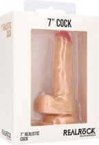 Realistic Cock - 7" - With Scrotum - Skin - Realistic Dildos