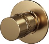 Stopkraan Brauer Gold Edition met Ronde Knop en Ronde Rozet Geborsteld Goud