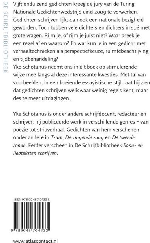 De schrijfbibliotheek - Dichten doe je zo