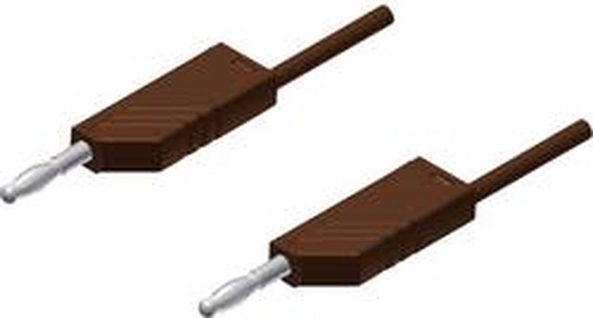 Hirschmann Test & Measurement MLN 25/2,5 BR Meetsnoer Banaanstekker 4 mm Banaanstekker 4 mm 25.00 cm Bruin 1 stuk(s)