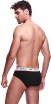 Envy Transparante Herenslip - Zwart - S/M - Diverse kleuren - Sexy Lingerie & Kleding - Lingerie Mannen -  Heren Lingerie - Slips & Boxershorts