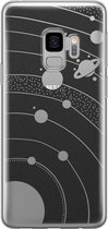 Samsung Galaxy S9 siliconen hoesje - Universe space - Soft Case Telefoonhoesje - Transparant - Print