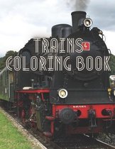 Trains Coloring Book: Good product for adults for kids perfect for a gift