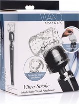 Vibra-Stroke Masturbator Wand Attachment - Transparent - Massager & Wands - Masturbators & Strokers - Accessories