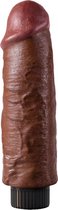 Vibrating Cock - 6 Inch - Brown - Realistic Dildos - Super Soft Dildos - Strap-On Compatible Dongs