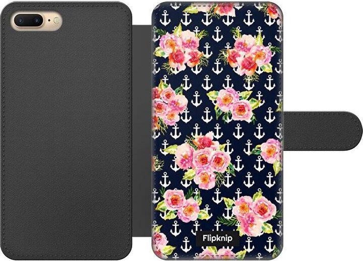 Wallet case - geschikt voor iPhone 7 Plus - Floral N°6