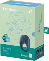 Strong One Ring Vibrator - Blue - Cock Rings