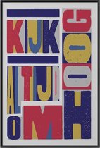 Kuotes Art - Ingelijste Poster - Kijk omhoog - Muurdecoratie - 20 x 30 cm