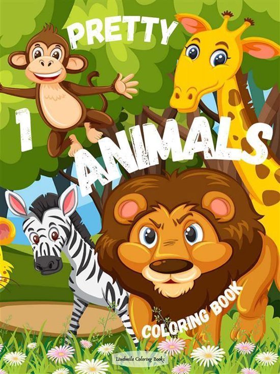 Pretty Animals 1 Coloring Book - cover