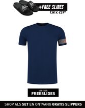 Malelions Captain T-Shirt - Navy/Orange