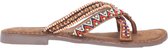 Lazamani Slippers oranje - Maat 37