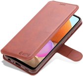 AZNS Samsung Galaxy A32 4G Hoesje Wallet Book Case Kunstleer Bruin