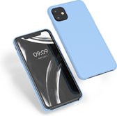 kwmobile telefoonhoesje voor Apple iPhone 11 - Hoesje met siliconen coating - Smartphone case in duifblauw