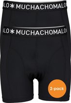 Muchchomalo microfiber boxershorts (2-pack) - heren boxers normale lengte - zwart - Maat: L