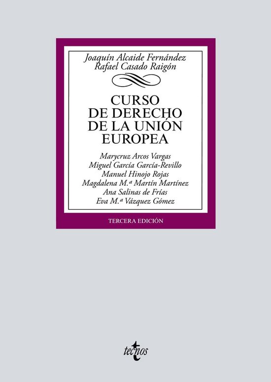 Derecho - Biblioteca Universitaria de Editorial Tecnos - Cur ... - cover