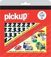Pickup plakcijfers boekje CooperBlack zwart - 15 mm