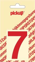 Pickup plakcijfer Helvetica 60 mm - rood 7