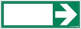 Pickup bord 33x12 cm - groen met pijl