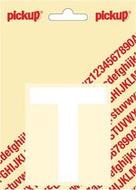 Pickup plakletter Helvetica 80 mm - wit T