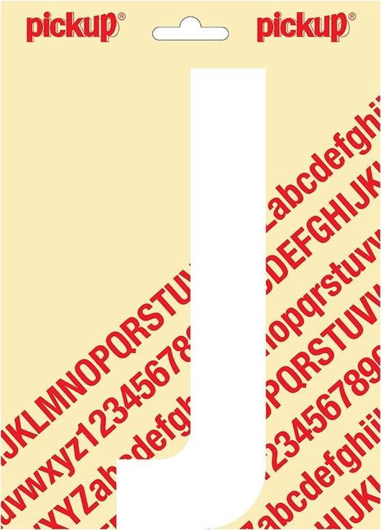 Pickup lettre adhésive Nobel 200mm blanc J - 31012200J