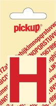 Pickup plakletter Helvetica 40 mm - rood H