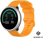 Siliconen Smartwatch bandje - Geschikt voor  Polar Unite siliconen bandje - oranje - Strap-it Horlogeband / Polsband / Armband