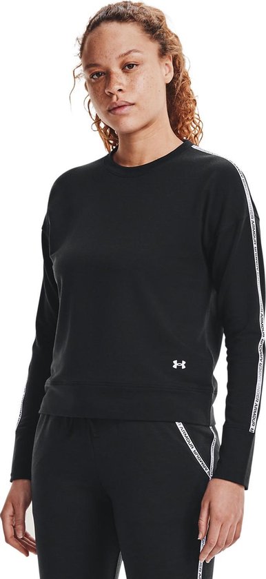 UA Rival Terry Taped Crew-BLK :