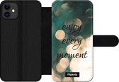 Wallet case - geschikt voor iPhone 11 - Enjoy Every Moment