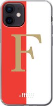 6F hoesje - geschikt voor iPhone 12 Mini -  Transparant TPU Case - Feyenoord - F #ffffff