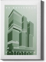 Walljar - De Rotterdam - Muurdecoratie - Poster