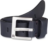 WE Fashion Jongens leren riem - Zwart - 55 cm