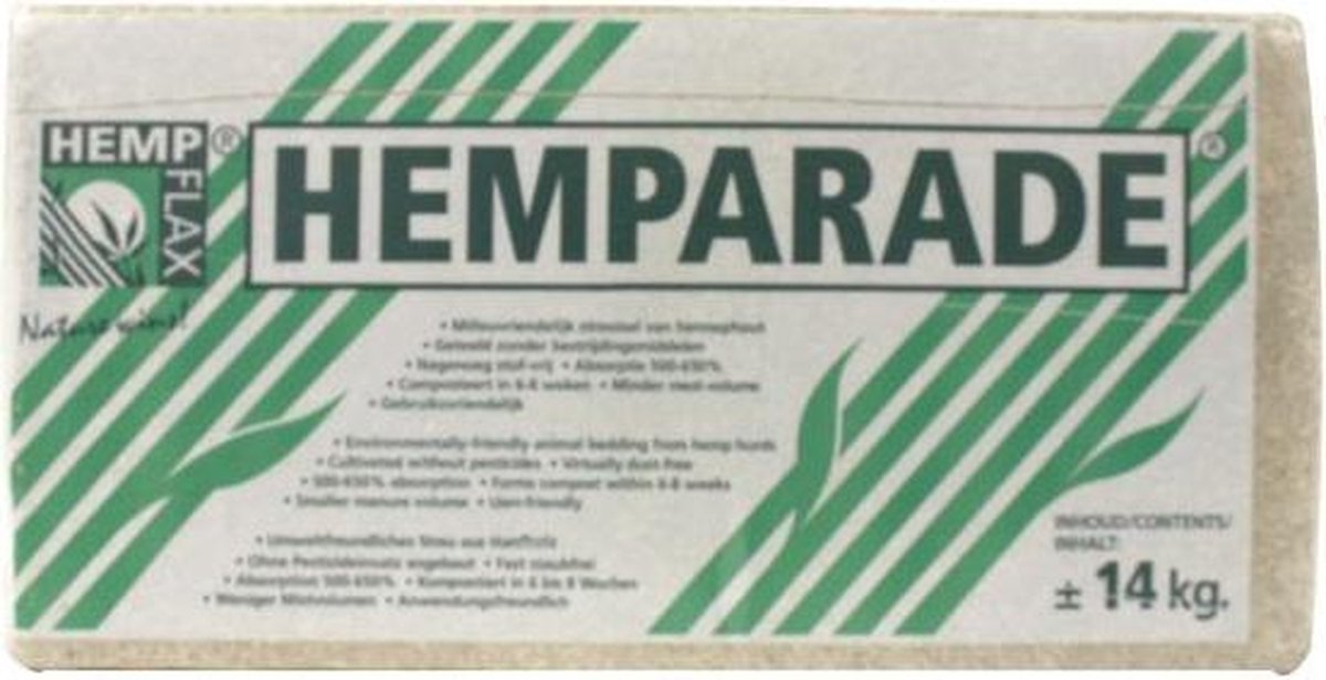 Hemparade Hennepvezelstrooisel - Bodembedekking - 14 kg