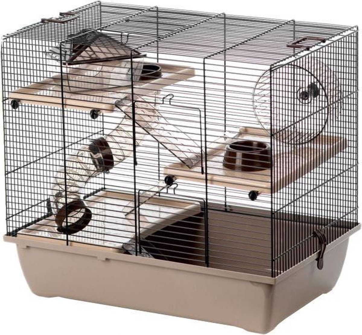 Interzoo hamsterkooi pinky3 mocca